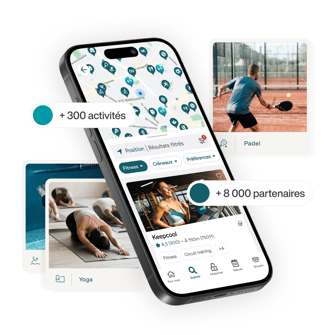 Application Wellpass — +300 activités et +6 000 partenaires